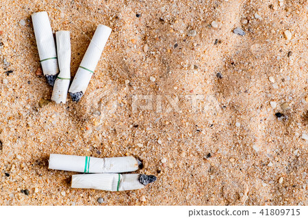 cigarette stub in the trash cigarette stub in the trash 41809715