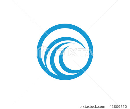 C Letter Water wave icon vector - Stock Illustration [41809850] - PIXTA