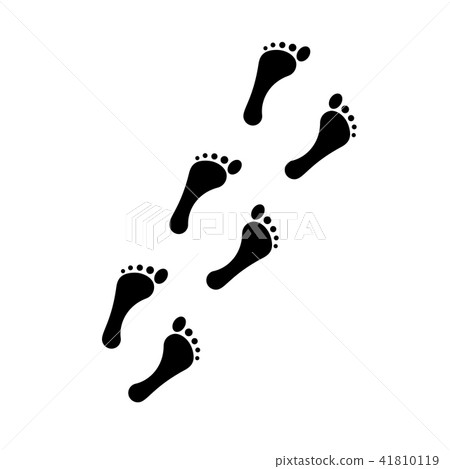 Human barefoot traces 41810119