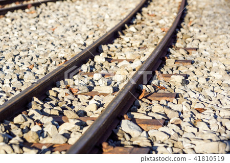 The Close-Up of the Straight Railway 41810519