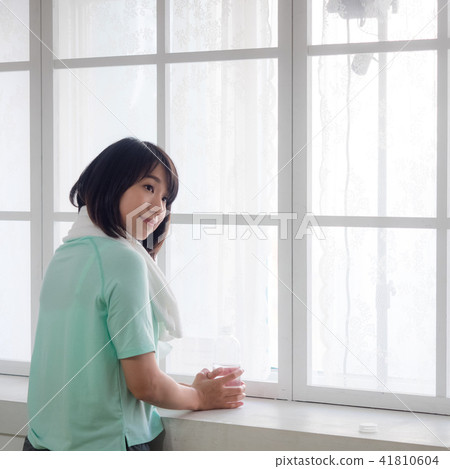 Woman after exercise 41810604