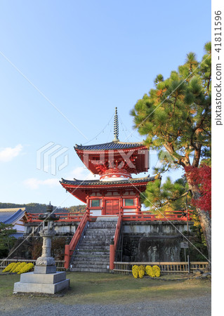 京都的Daikaku-ji·秋·清普佛 41811596