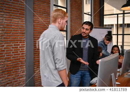Business concept. Business people are meeting in the office. Bus Business concept. Business people are meeting in the office. Bus 41811789