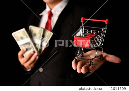 Finance Business Concepts. Lots of money on a black background. Finance Business Concepts. Lots of money on a black background. 41811809