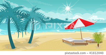 Seascape. rest on the beach 41812040