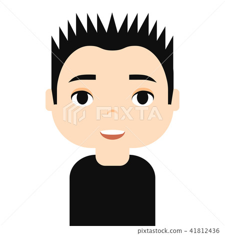 Man Avatar with Smiling faces. Male Cartoon Character. Businessman. Handsome People Icon. 41812436