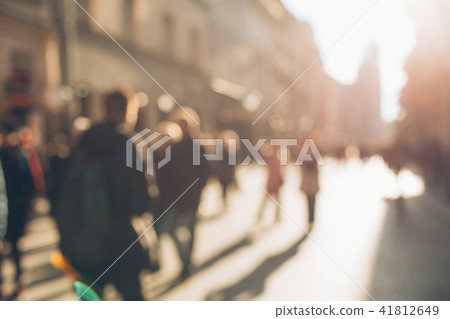Blurred people background Blurred people background 41812649