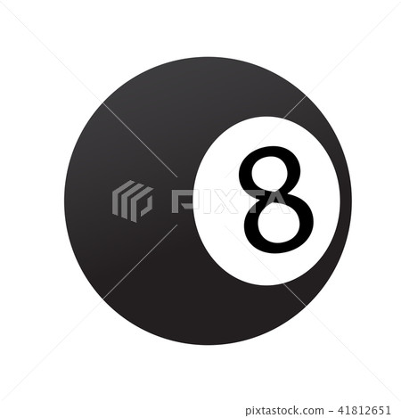 Isolated billiard ball icon Isolated billiard ball icon 41812651