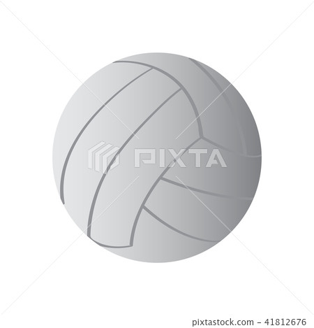 Isolated volleyball ball icon Isolated volleyball ball icon 41812676