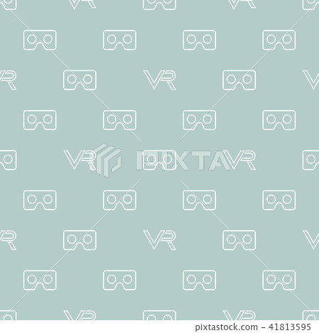 Seamless Pattern With VR Logos 41813595