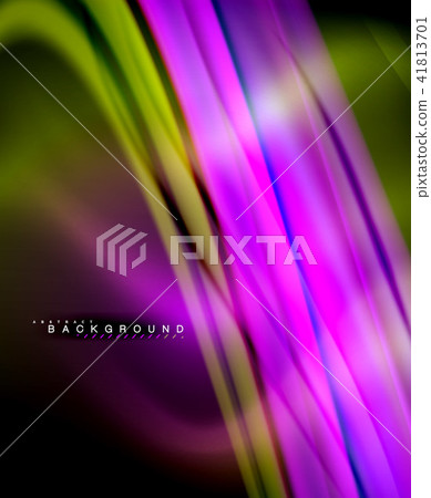 Neon holographic fluid color wave for web, wallpaper, pattern, texture and background 41813701