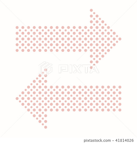Fine Dotted Arrows 41814026