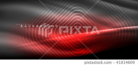 Neon glowing lines, magic energy space light concept, abstract background wallpaper design Neon glowing lines, magic energy space light concept, abstract background wallpaper design 41814609