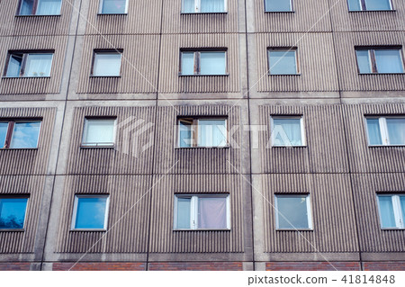 building facade - Plattenbau - tenement building 41814848