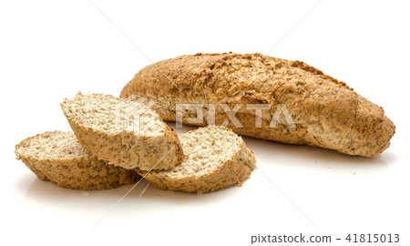 Wheat bran bread isolated on white Wheat bran bread isolated on white 41815013