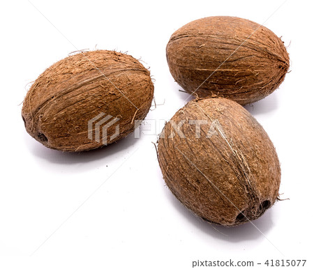 Fresh coconut isolated on white Fresh coconut isolated on white 41815077