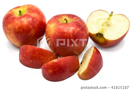 Fresh apple kanzi isolated on white Fresh apple kanzi isolated on white 41815187