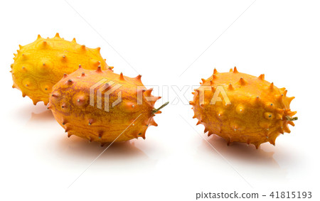 Fresh kiwano isolated on white Fresh kiwano isolated on white 41815193
