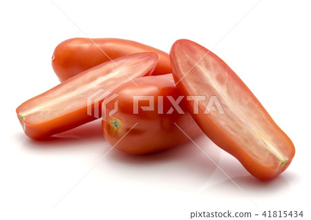 Fresh san marzano tomato isolated on white Fresh san marzano tomato isolated on white 41815434