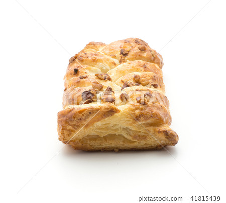 Sweet bread twist isolated on white Sweet bread twist isolated on white 41815439