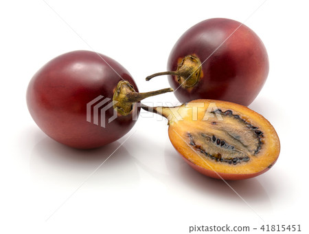 Fresh raw tamarillo isolated on white Fresh raw tamarillo isolated on white 41815451