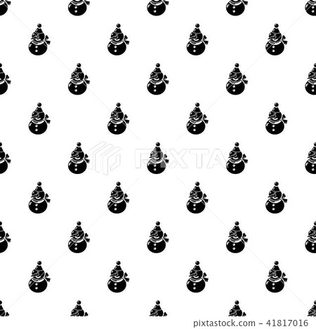 Snowman icon, simple black style Snowman icon, simple black style 41817016
