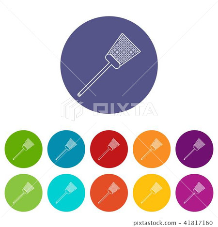 Swatter icons set vector color 41817160
