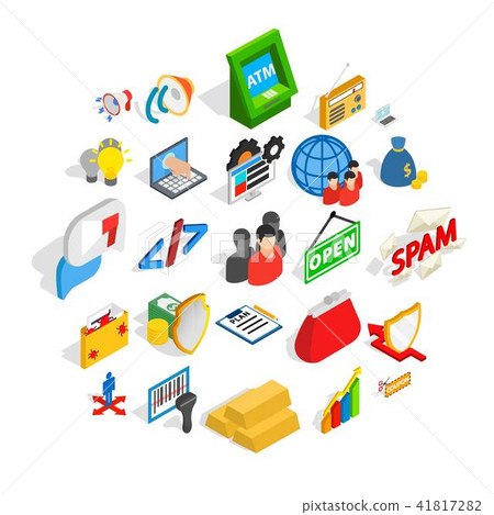 IT icons set, isometric style IT icons set, isometric style 41817282