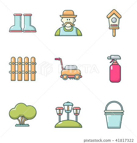 Ennoble icons set, cartoon style Ennoble icons set, cartoon style 41817322