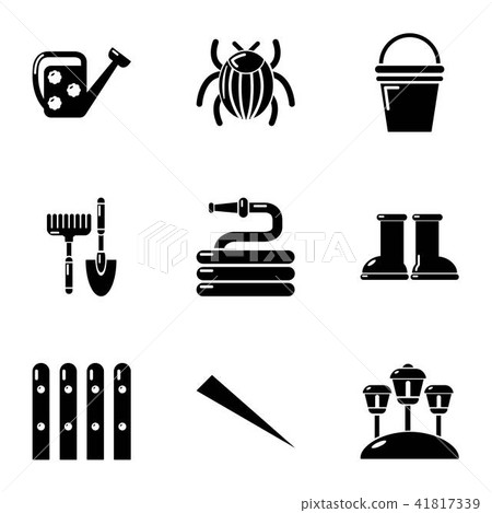 Ennoble home icons set, simple style 41817339