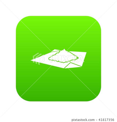 Powder marijuana icon digital green 41817356