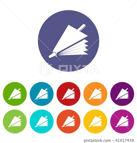 Fire bellows icons set vector color Fire bellows icons set vector color 41817439