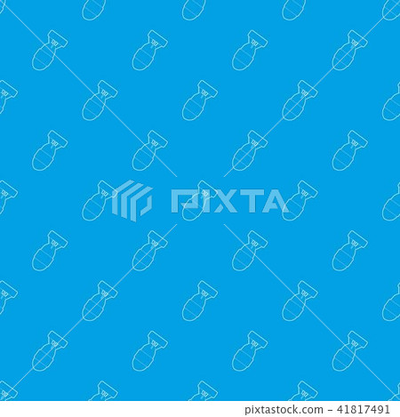 Big bomb pattern vector seamless blue - Stock Illustration [41817491 ...