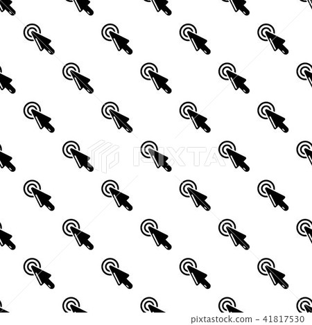 Cursor clicking icon, simple black style 41817530