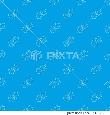 Cogwheel pattern vector seamless blue Cogwheel pattern vector seamless blue 41817688