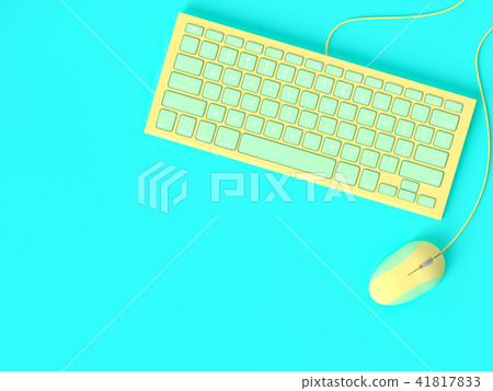 Keyboard and mouse pastel color Keyboard and mouse pastel color 41817833
