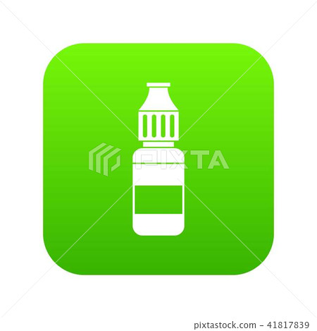 Liquid for electronic cigarettes icon digital green 41817839