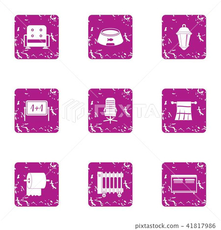 Private icons set, grunge style Private icons set, grunge style 41817986