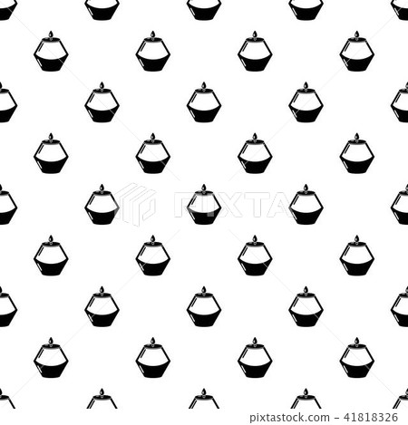 Candle aromatic icon, simple black style 41818326