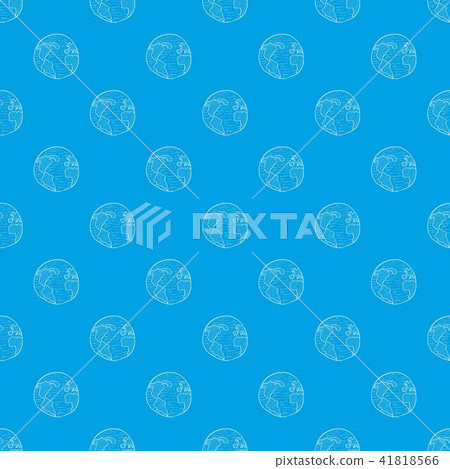 Globe pattern vector seamless blue - Stock Illustration [41818566] - PIXTA