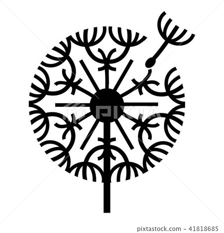 Natural plant dandelion icon, simple style Natural plant dandelion icon, simple style 41818685