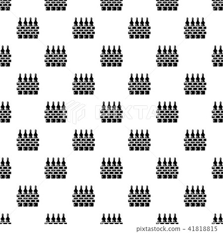 Fence village icon, simple black style Fence village icon, simple black style 41818815