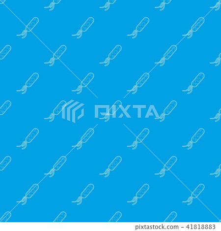 Microbe pattern vector seamless blue - Stock Illustration [41818883 ...