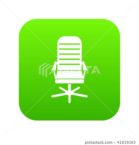 Office chair icon digital green Office chair icon digital green 41819163