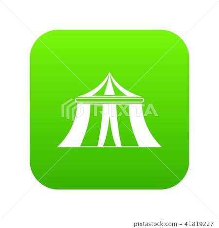 Circus tent icon digital green Circus tent icon digital green 41819227