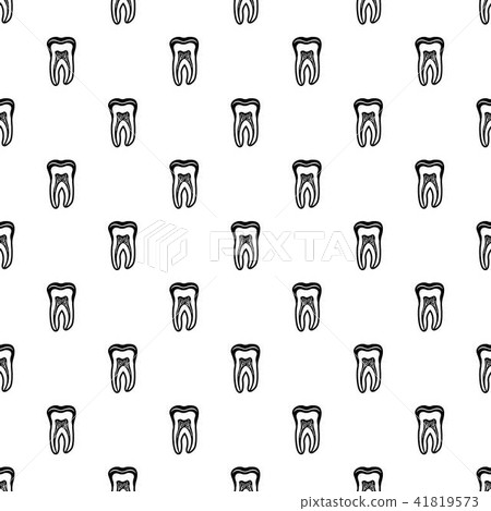 Tooth structure icon, simple black style 41819573
