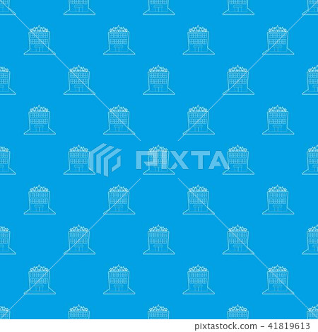 Hotel five stars pattern vector seamless blue 41819613