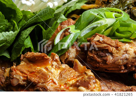 Korean food, bone marrow Korean food, bone marrow 41821265