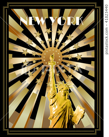 Liberty with shining BG for independence day event 41823440