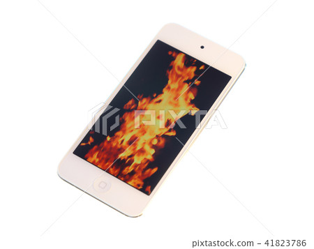 Smartphone and flame 41823786